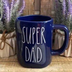 NEW Rae Dunn Navy Blue Super Dad Mug